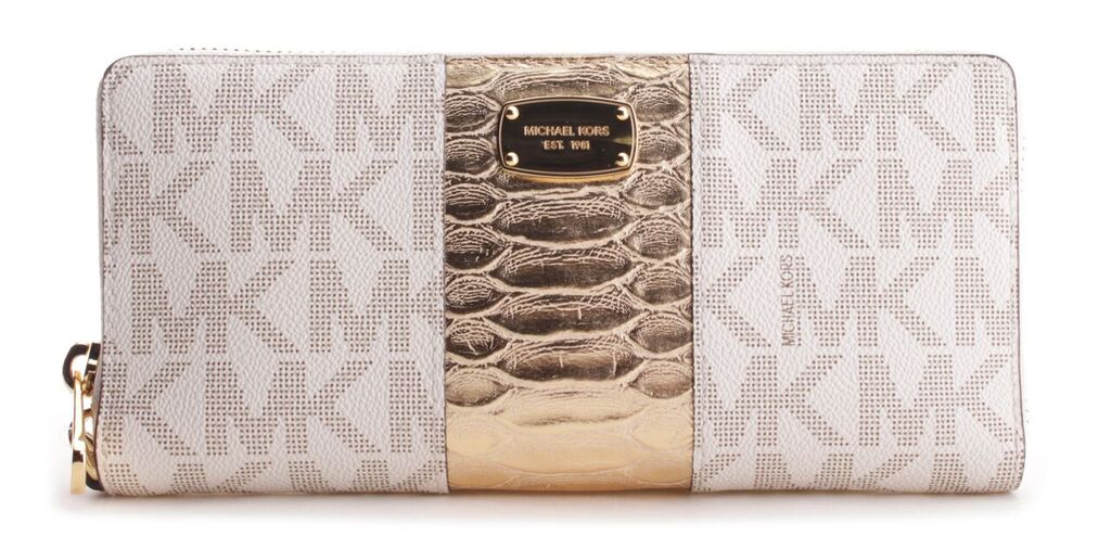 Michael kors deals center stripe wallet